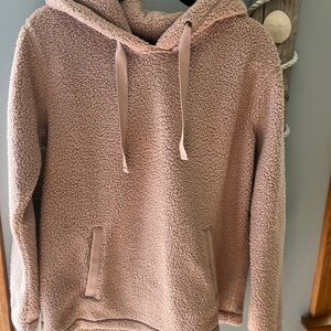 Abercombie & Fitch Womens Pullover Sherpa Hoodie Size Medium NWOT